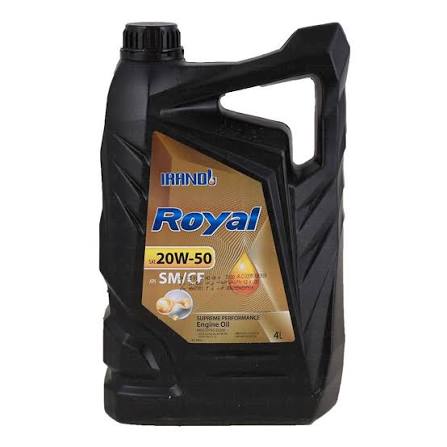 روغن موتور ایرانول رویال 20W50 SM گالن 4 لیتری