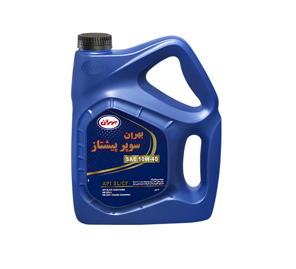 روغن موتور بهران سوپر پیشتاز 10W40 SL - گالن 4 لیتری
